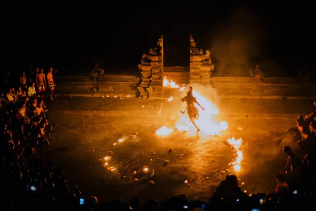 Dance performance in Uluwatu Temple