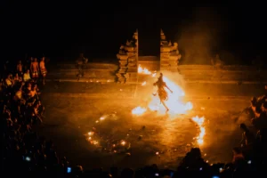 Dance performance in Uluwatu Temple