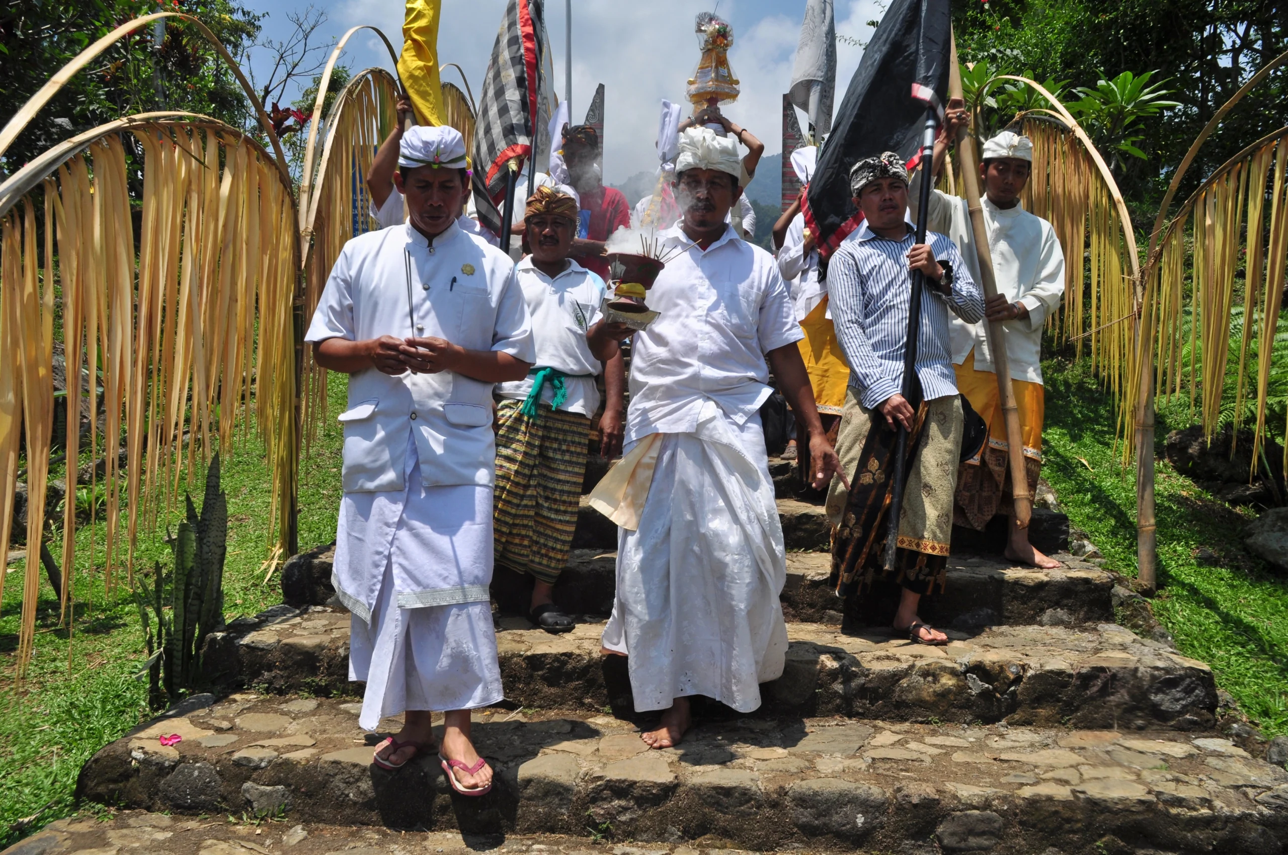 Saraswati Day Religious Procession in Bali
